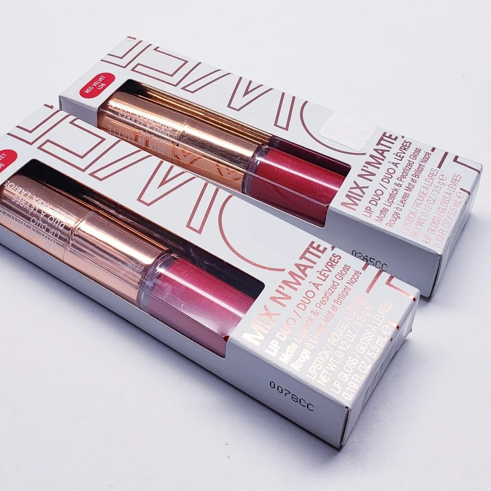 Flower Beauty Mix N’ Matte Lip Duo/Full Coverage Matte Lipstick,RED VELVET LD6